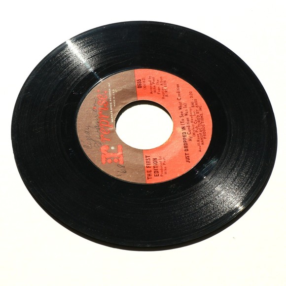 The First Edition Just Dropped In/Shadow In The Corner Of 45 rpm Vinyl 7" Record - Picture 4 of 9